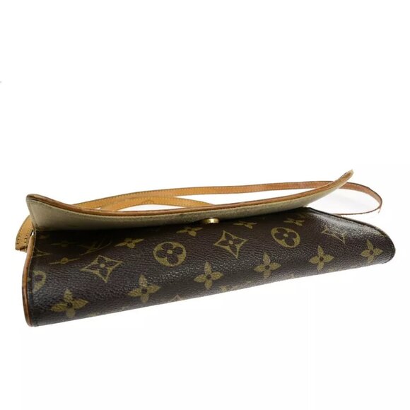 LOUIS VUITTON Pochette Twin GM 2Way Shoulder Bag Monogram Brown - Picture 6 of 14